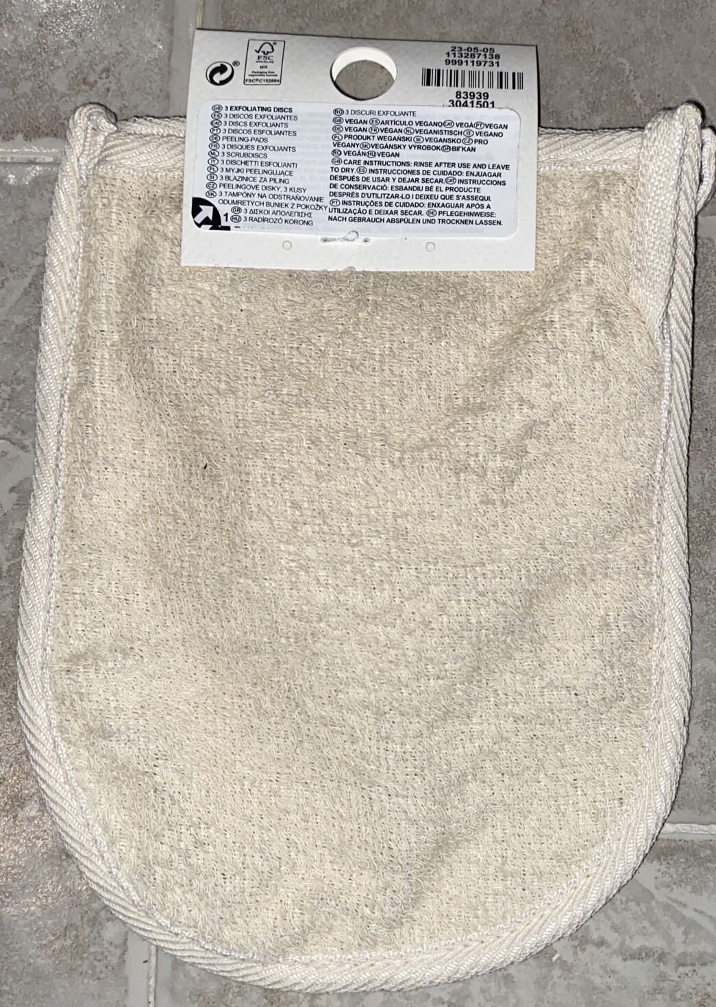 Ps Naturals- Exfoliating Disks – 3 Discs Made With Sisal Hemp And Cotton, Vegan