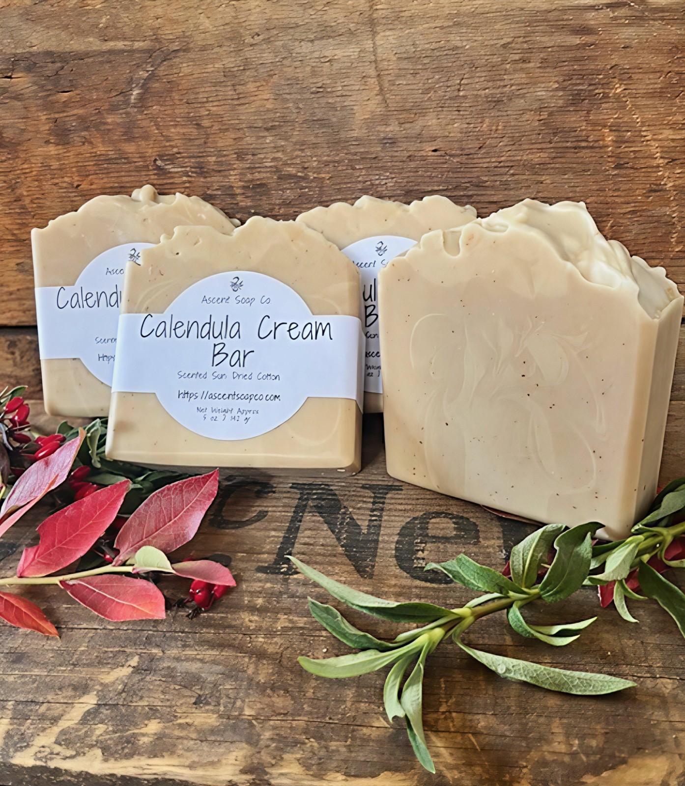 Calendula Cream Bar Handcrafted Artisan Soap from Ascent Soap Co.