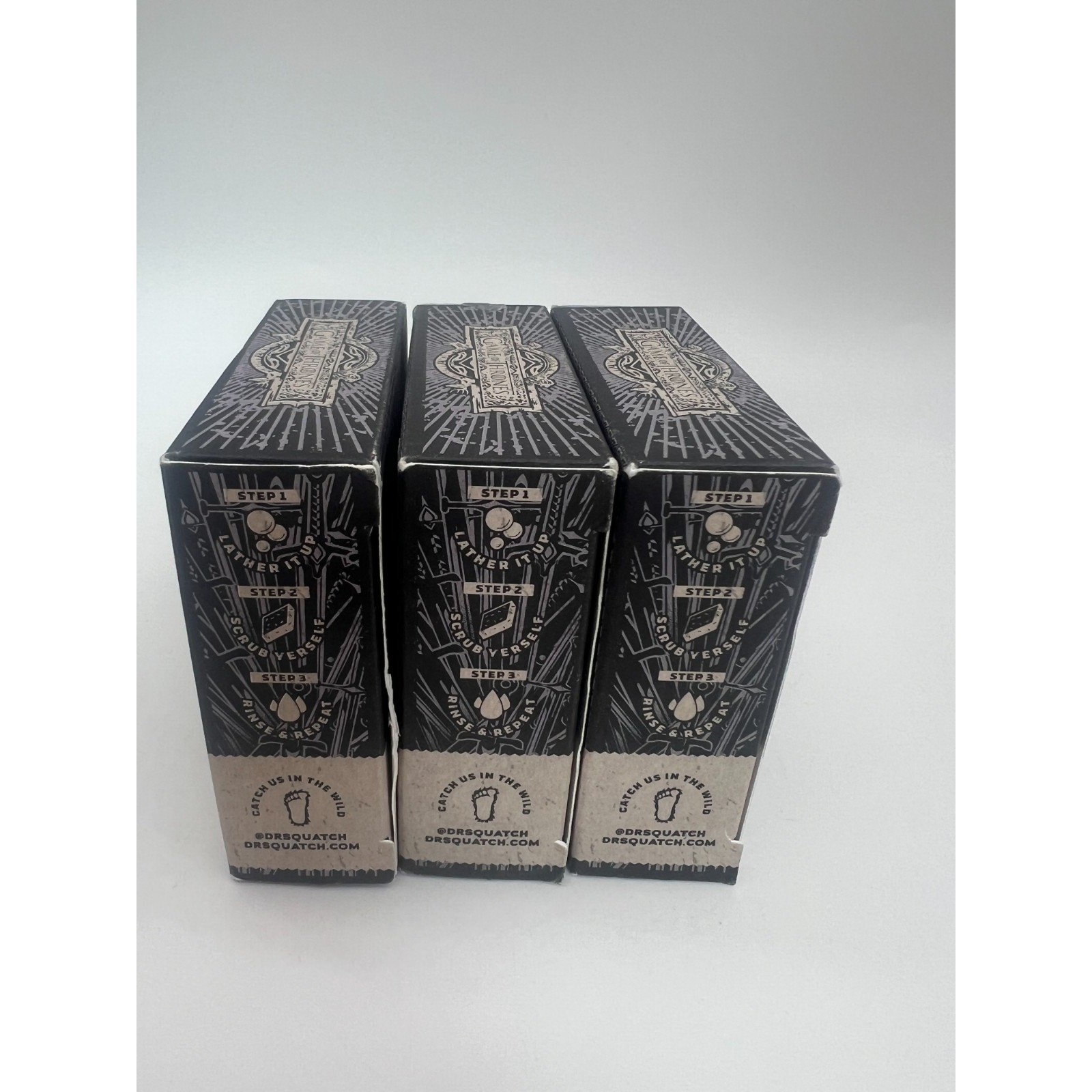 Dr. Squatch Game of Thrones Limited Edition Thousand Sword Men’s Soap Lot of 3