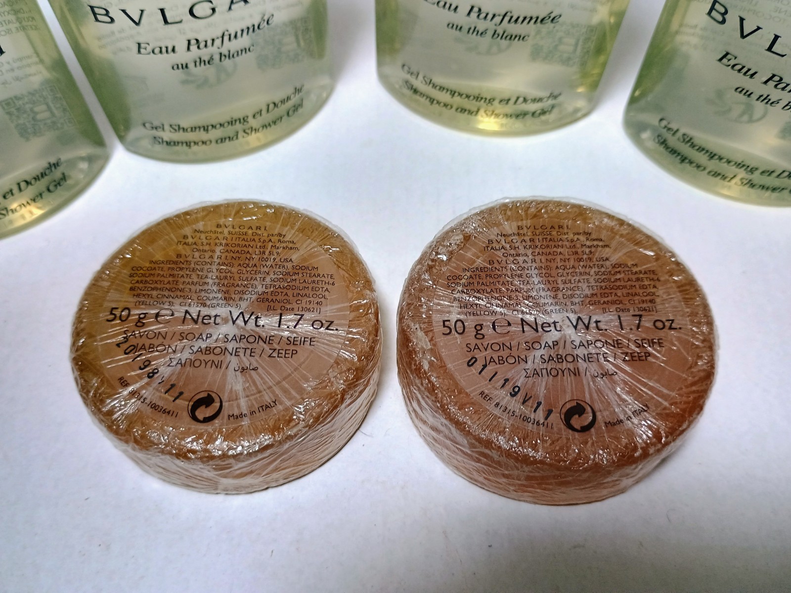 Bvlgari Lot White Tea Au the Blanc Shampoo/Glycerin Soap
