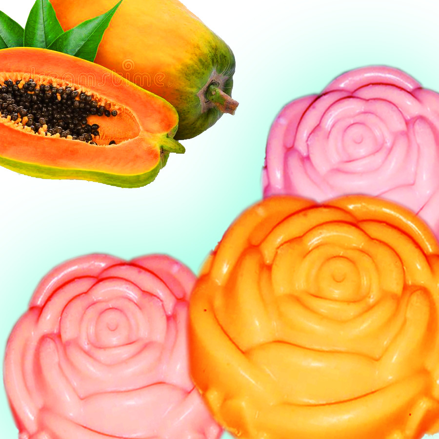 Natural Herbal Ayurvedic Handmade Pure Papaya Soap Whitening Skin 100g