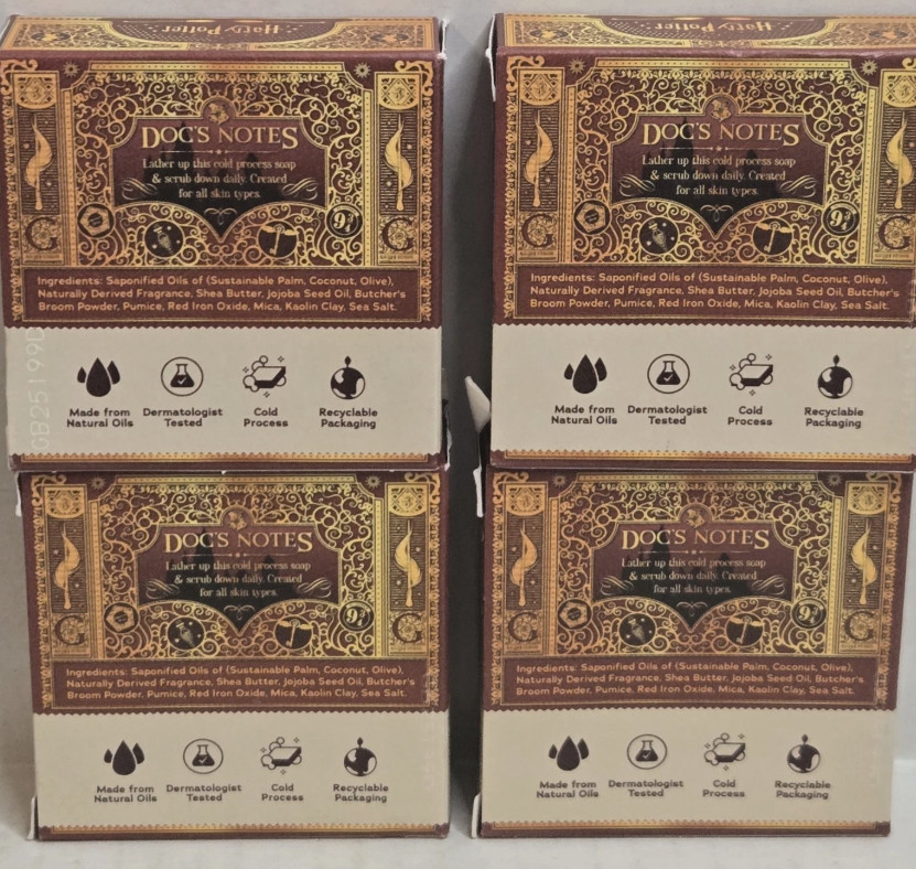 4 Pk Dr Squatch Harry Potter Limited Edition The Chosen One Natural Bar Soap