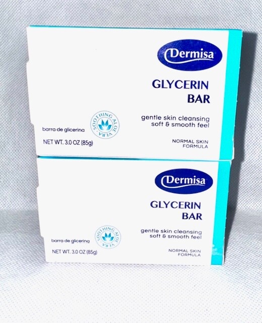 Dermisa Glycerin Soap gentle skin cleansing soft & smooth feel3.0 each (2 Pack )