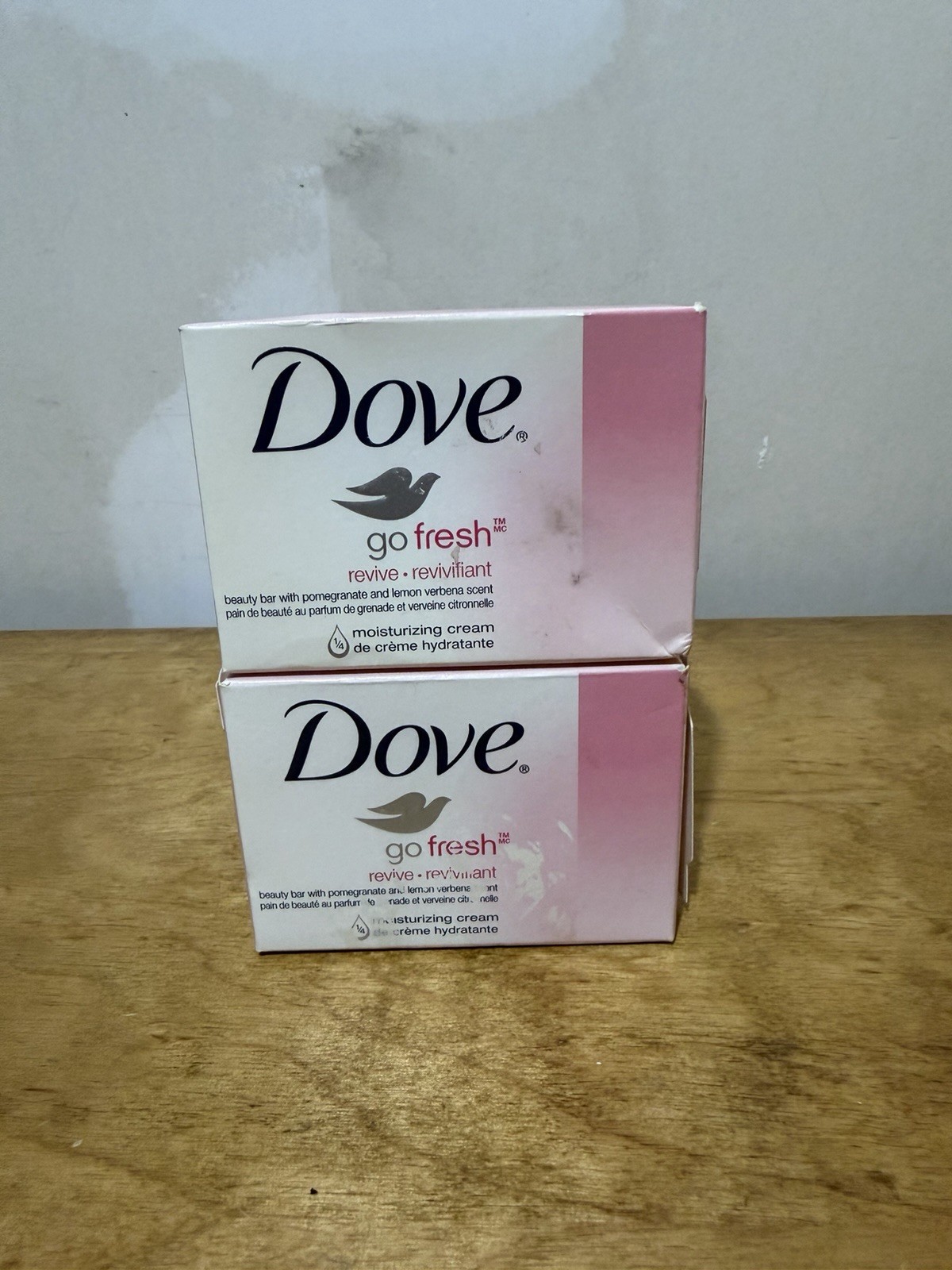 x2 Dove Go Fresh Revive Beauty Bar Soap 4oz Moisturizing Cream Discontinued