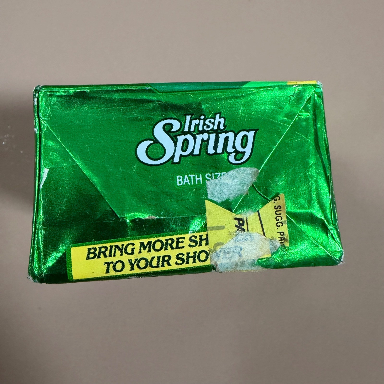 Vintage Irish Spring Deodorant Soap Bar 5oz Original Formula No Flaxseed Linseed