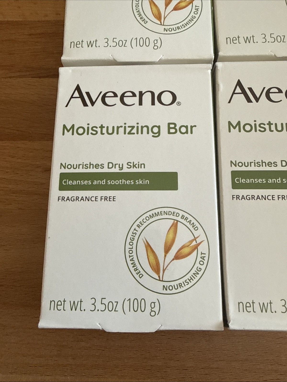 6X-Aveeno Moisturizing Soap Bar With Nourishing Oat 3.5oz EA New