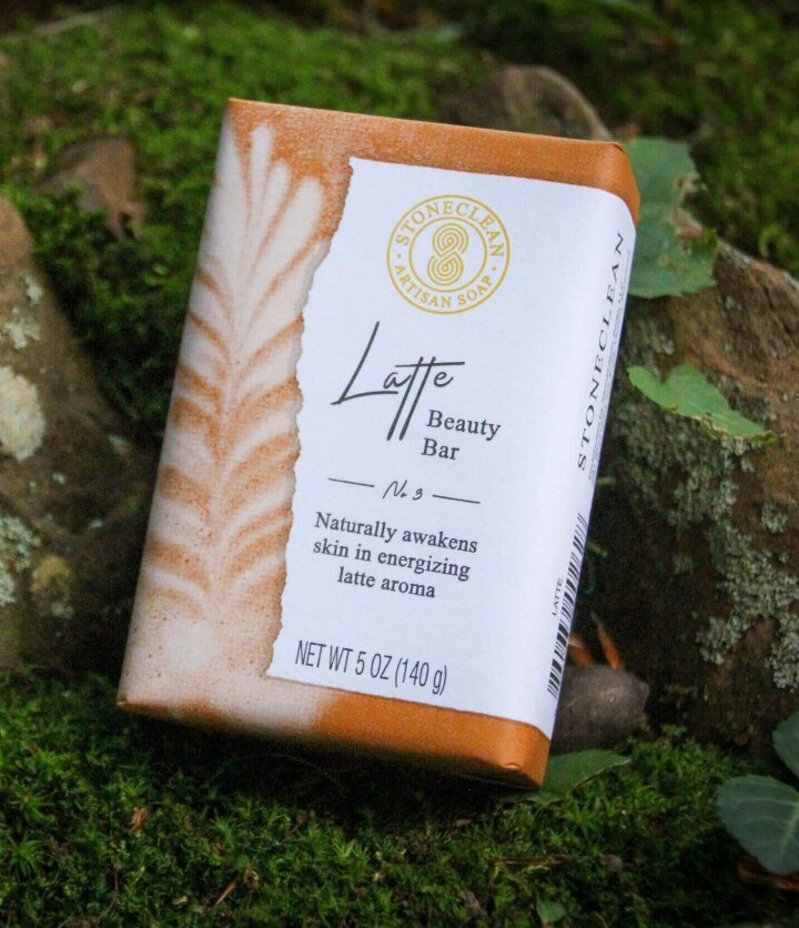 🤎 STONECLEAN 🤎 (5 Oz.) Bar ☕️🫧 ●LATTE● ☕️🫧 ≈ARTISAN SOAP≈ Beauty Bar 🫧.