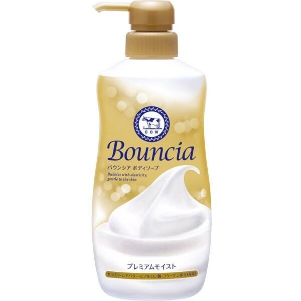 Cow Brand Bouncia Body Soap Premium Moist Silky Blossom 460 ml
