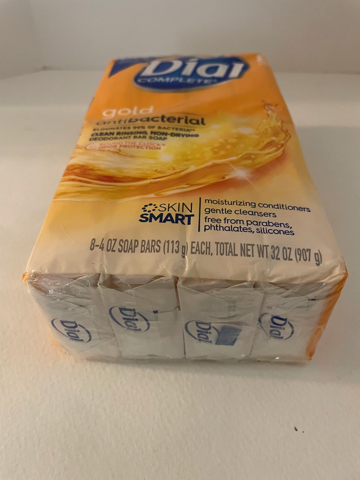 Dial Bar Soap 8 Pack Gold 4 Ounce Anti-Bacterial NIP