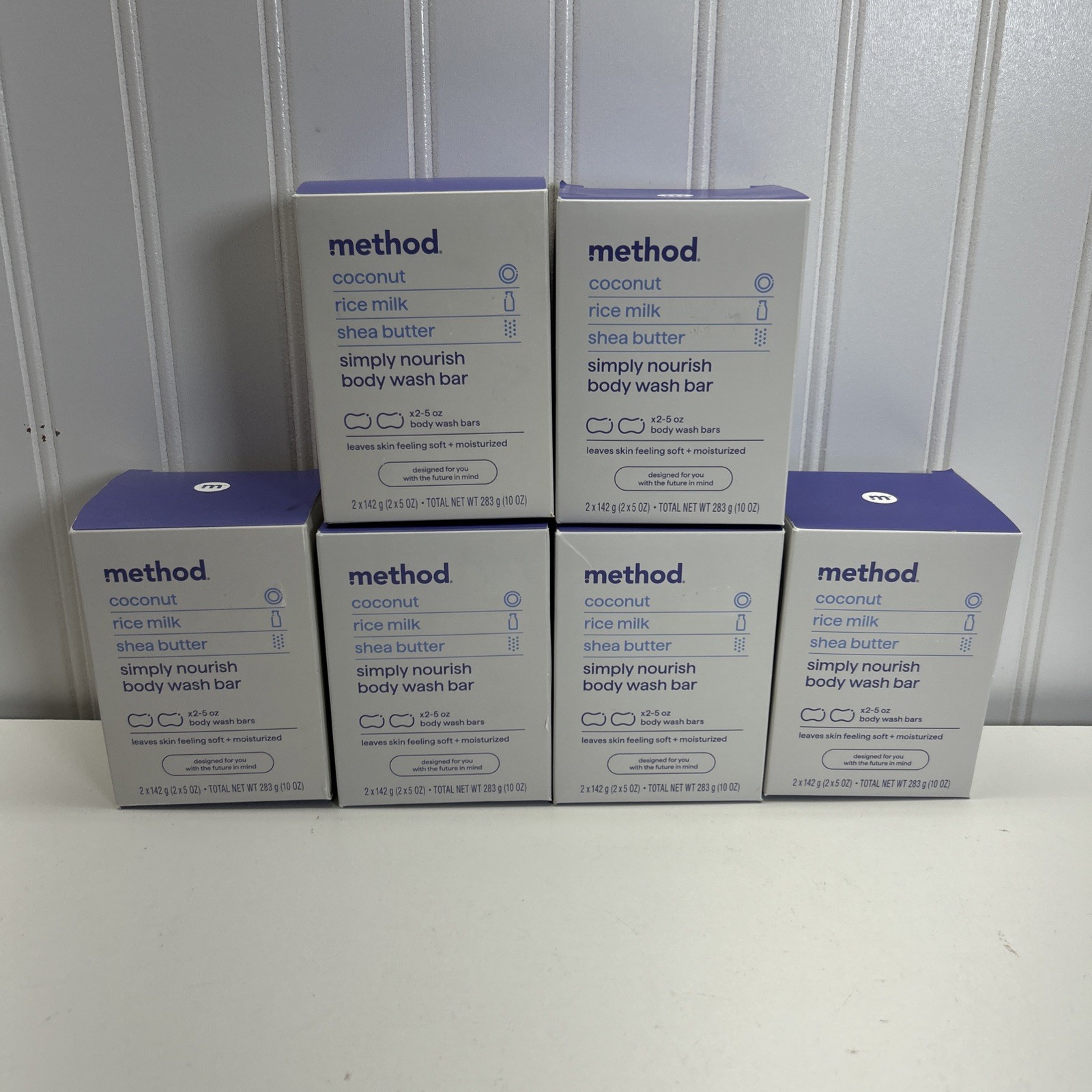 6PK 2 Bar Packs Method Bar Soap coconut 5oz bars NEW