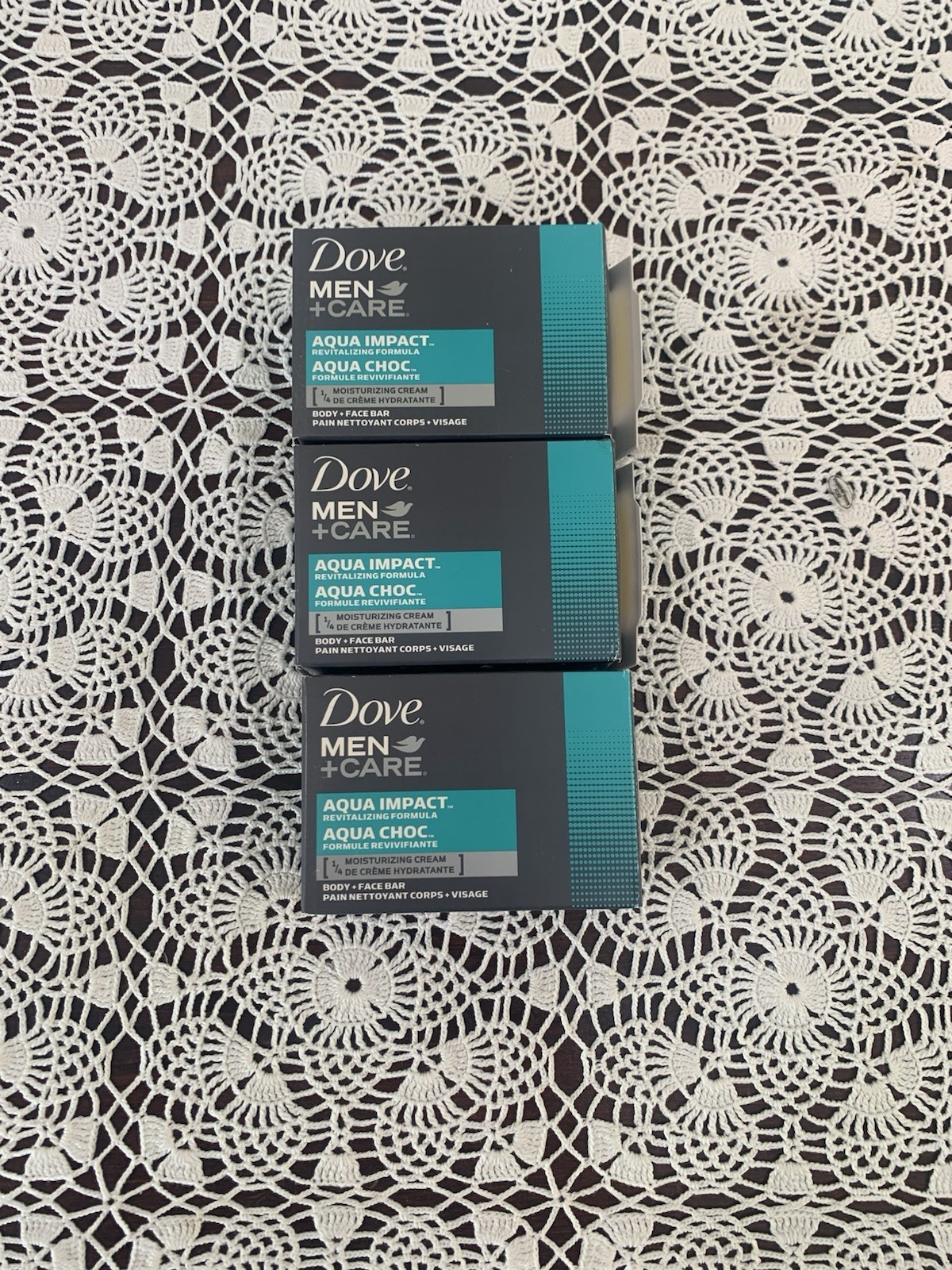 Dove Men + Care Aqua Impact – 3 Bars of Soap – DISCONTINUED