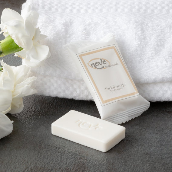 (1000-Pack) 0.4 oz. Hotel & Motel Wrapped White Travel Size Face and Body Soap