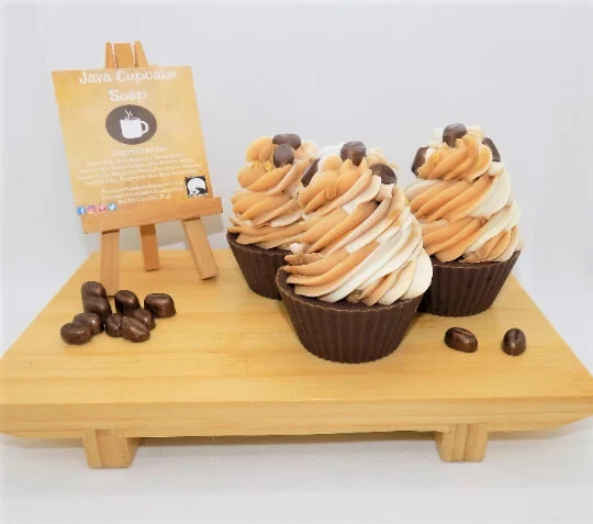 Coffee Bean Cupcake Soap / Java Soap