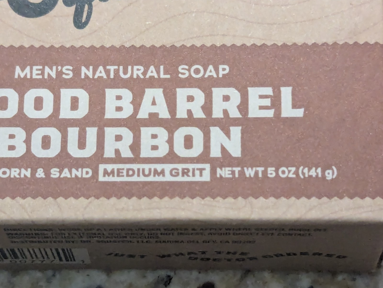 Dr Squatch Men’s Natural Soap Wood Barrel Bourbon 5 oz bar