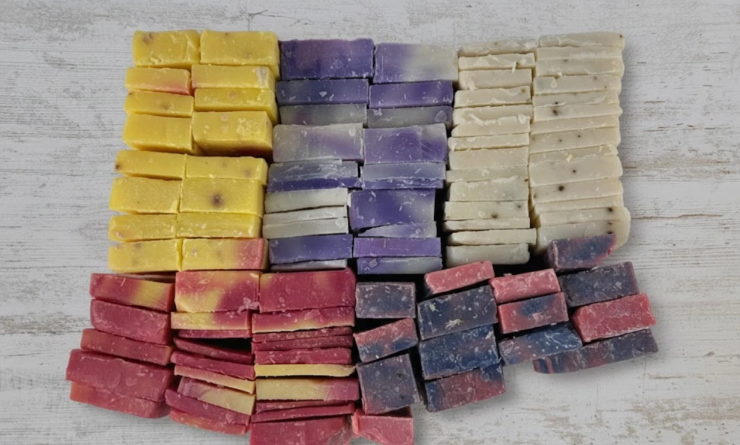 5 lbs Natural Handmade Soap Slivers – Bulk Assorted Premium Scrap Lot