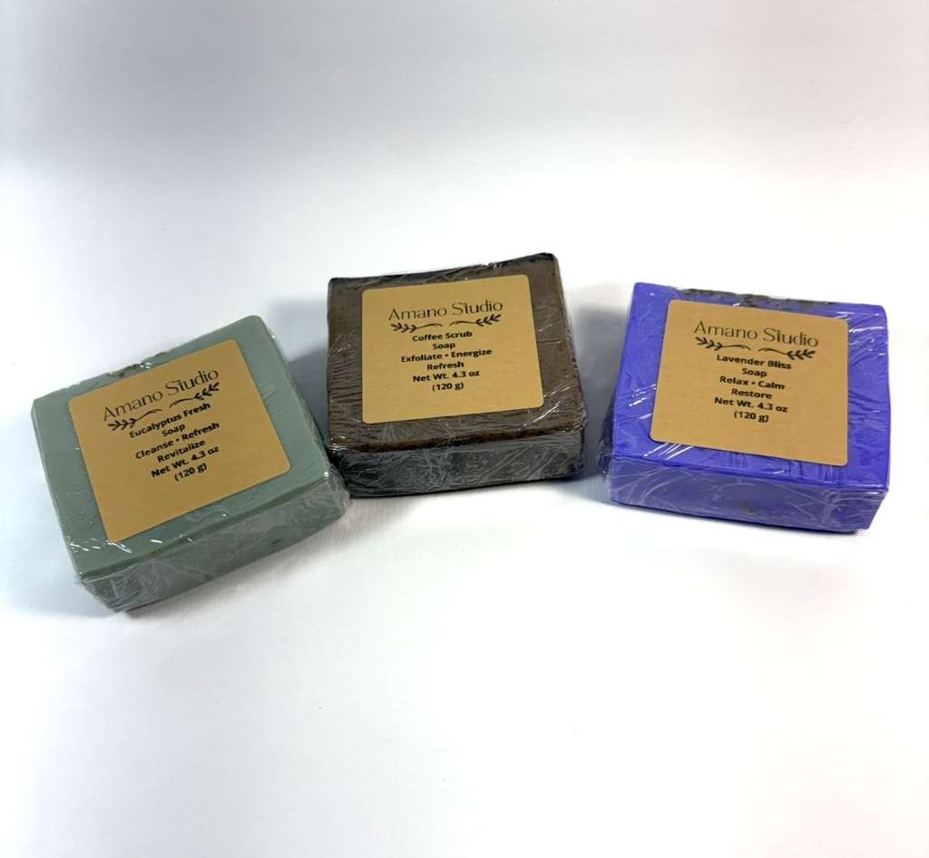 2 Handmade Soap Bar Gift Set Scented Soap small Batches Spa Gift Self Care