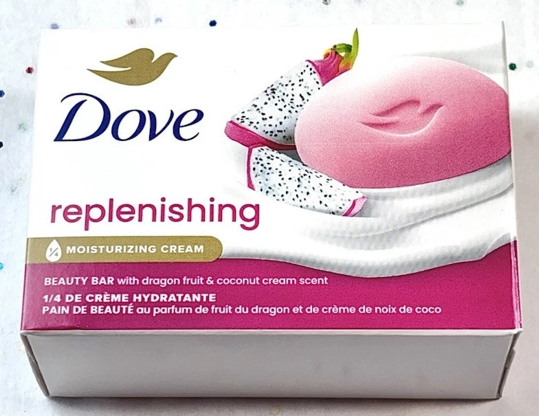 NEW Dove Bar Soap, REPLENISHING Dragon Fruit & Coconut Cream (1 BAR)