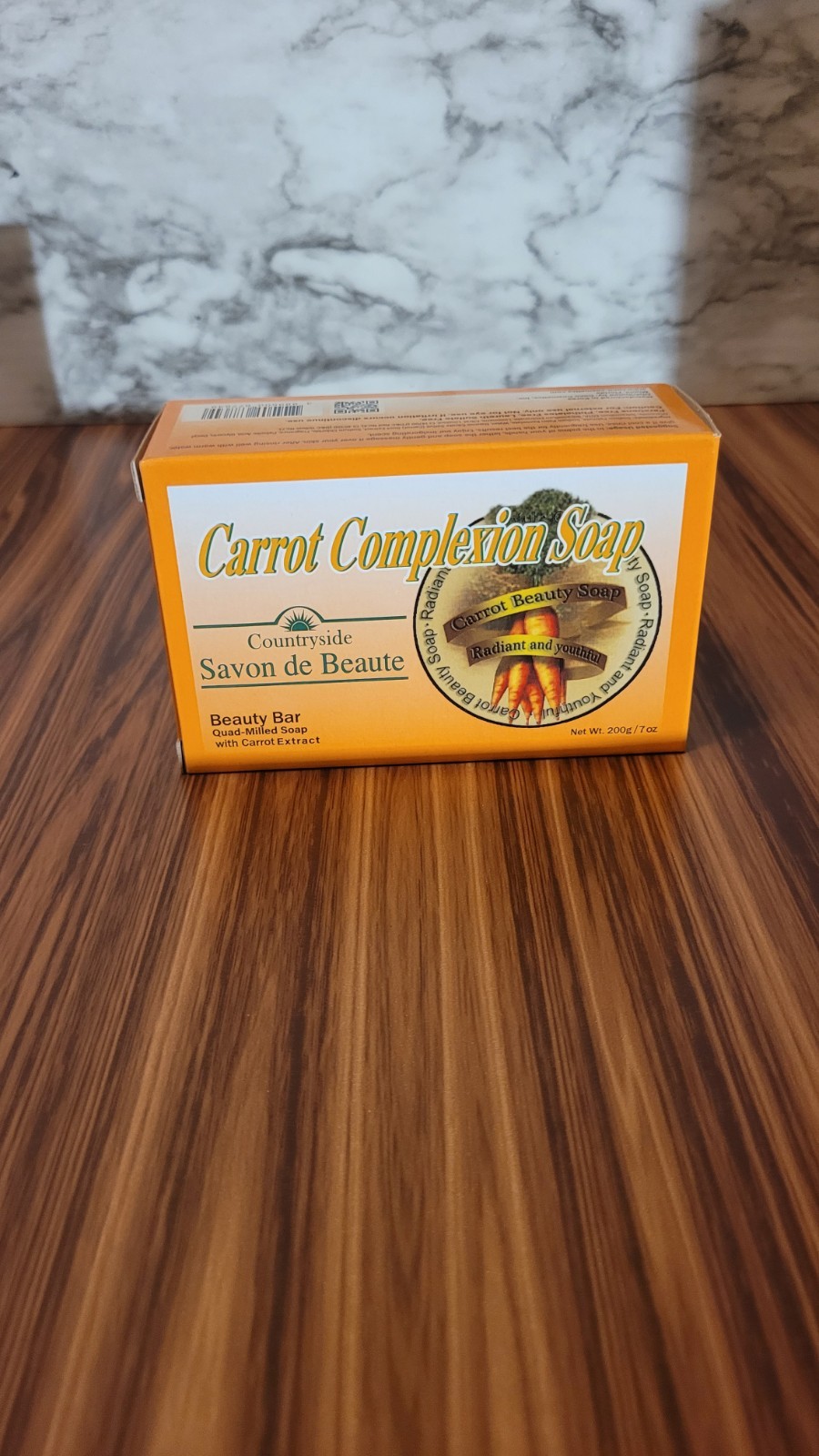 Carrot Complexion Soap Beauty Bar, 7 oz