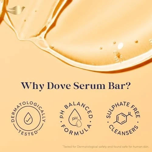 Dove Sandal Glow Serum Bar 125g x 3 Sandalwood Oil Bath Soap
