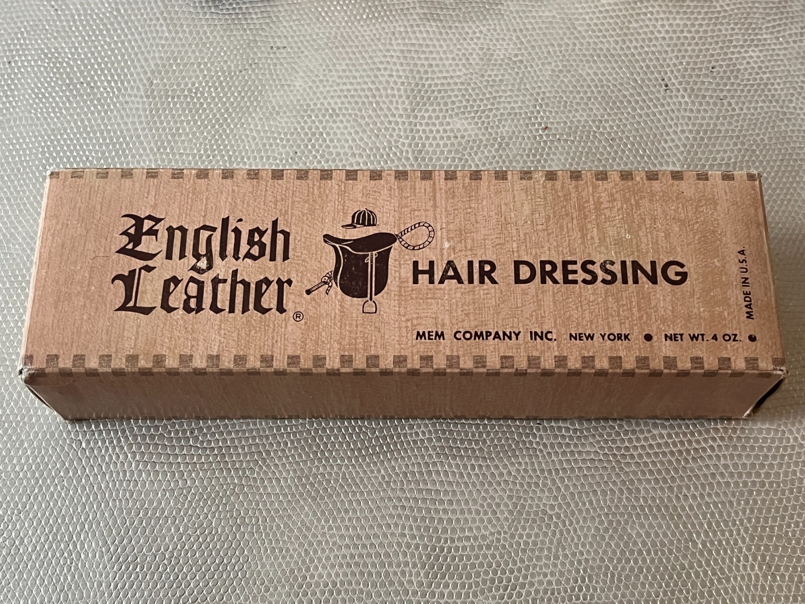 Vintage English Leather Soap on a Rope & Hair Dressing Tube BRAND NEW OLD STOCK