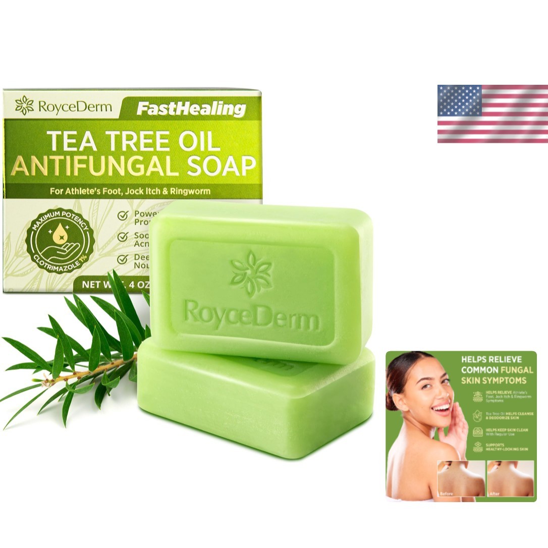 Roycederm Antifungal Antibacterial Tea Tree Soap | Treatment Soap for Face &…