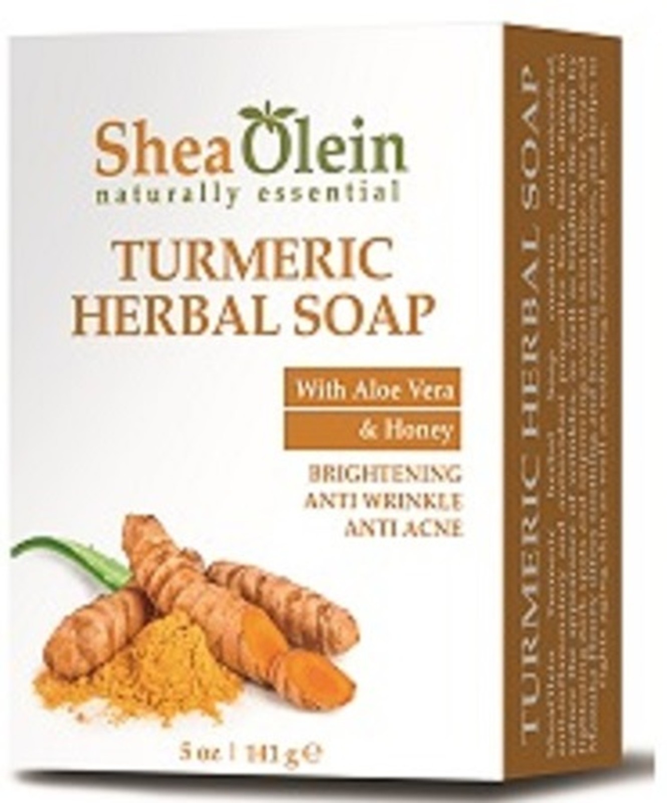 10 Bars Shea Olien Organic Turmeric Herbal Soaps (as Shown)