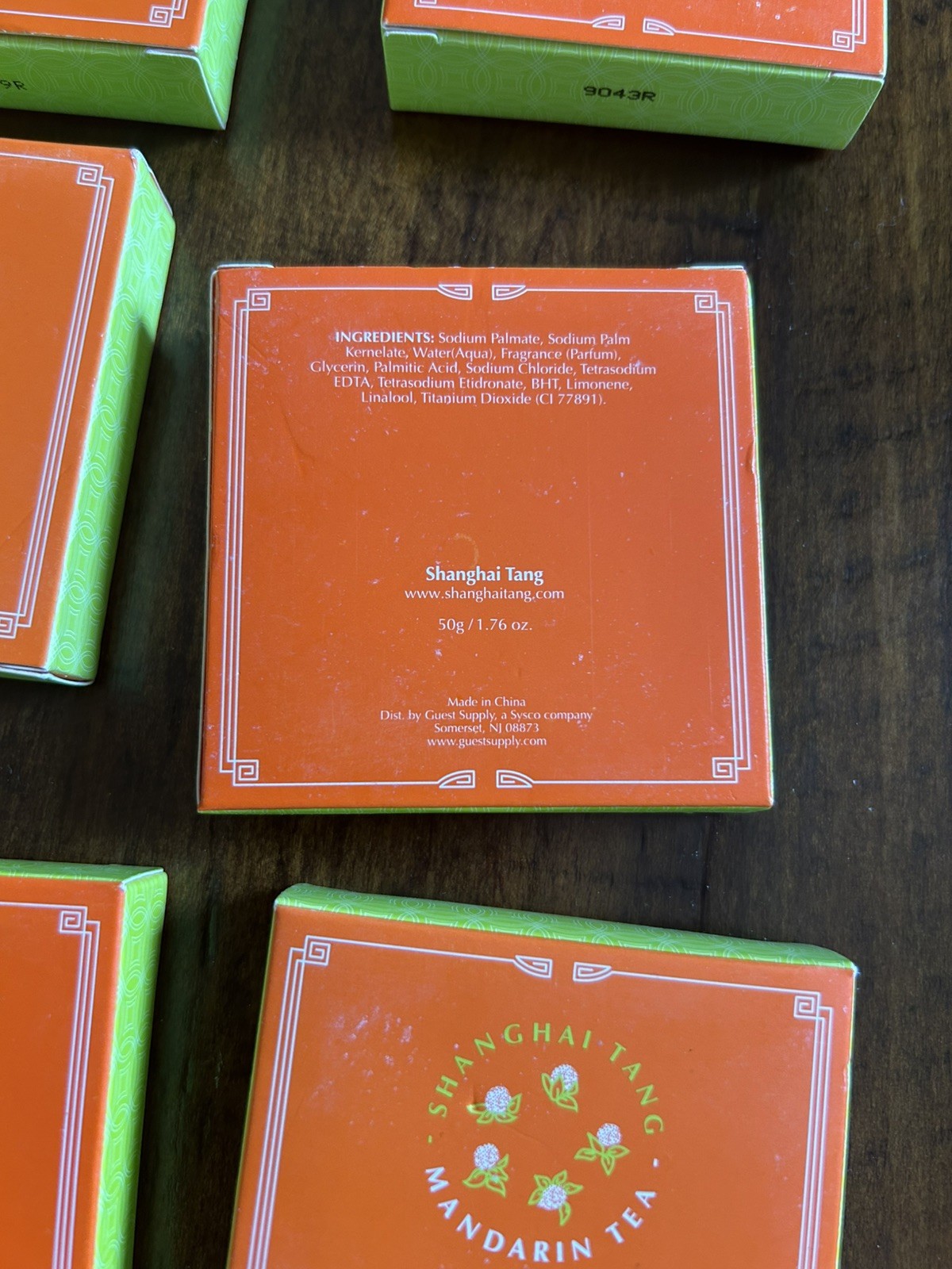 12 Shanghai Tang Mandarin Tea Bar Soap 1.76oz Perfumed Hotel Travel Lot Set