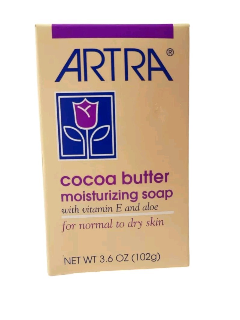 3 ARTRA COCOA BUTTER MOISTURIZING SOAP VITAMIN E & ALOE NORMAL TO DRY SKIN 3.6oz