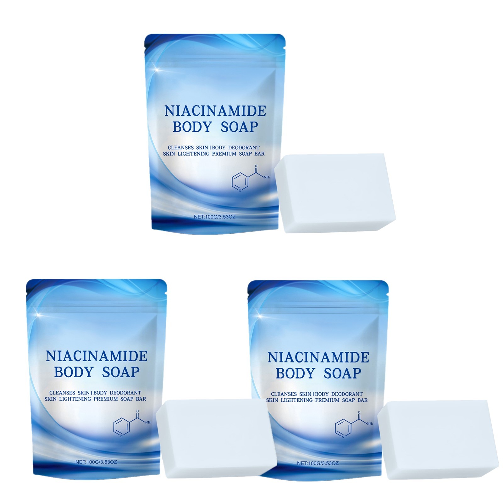 3Pcs Soap Set Brightens Skin Tone Handmade Soap For Daily Use Shower Soap