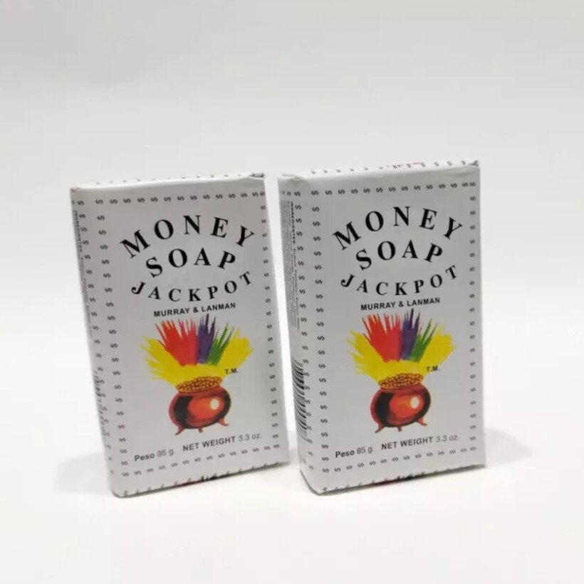 Soap Money 3.3 oz Jackpot Good Luck -Jabon del Dinero Buena Suerte Murray (2 Pac