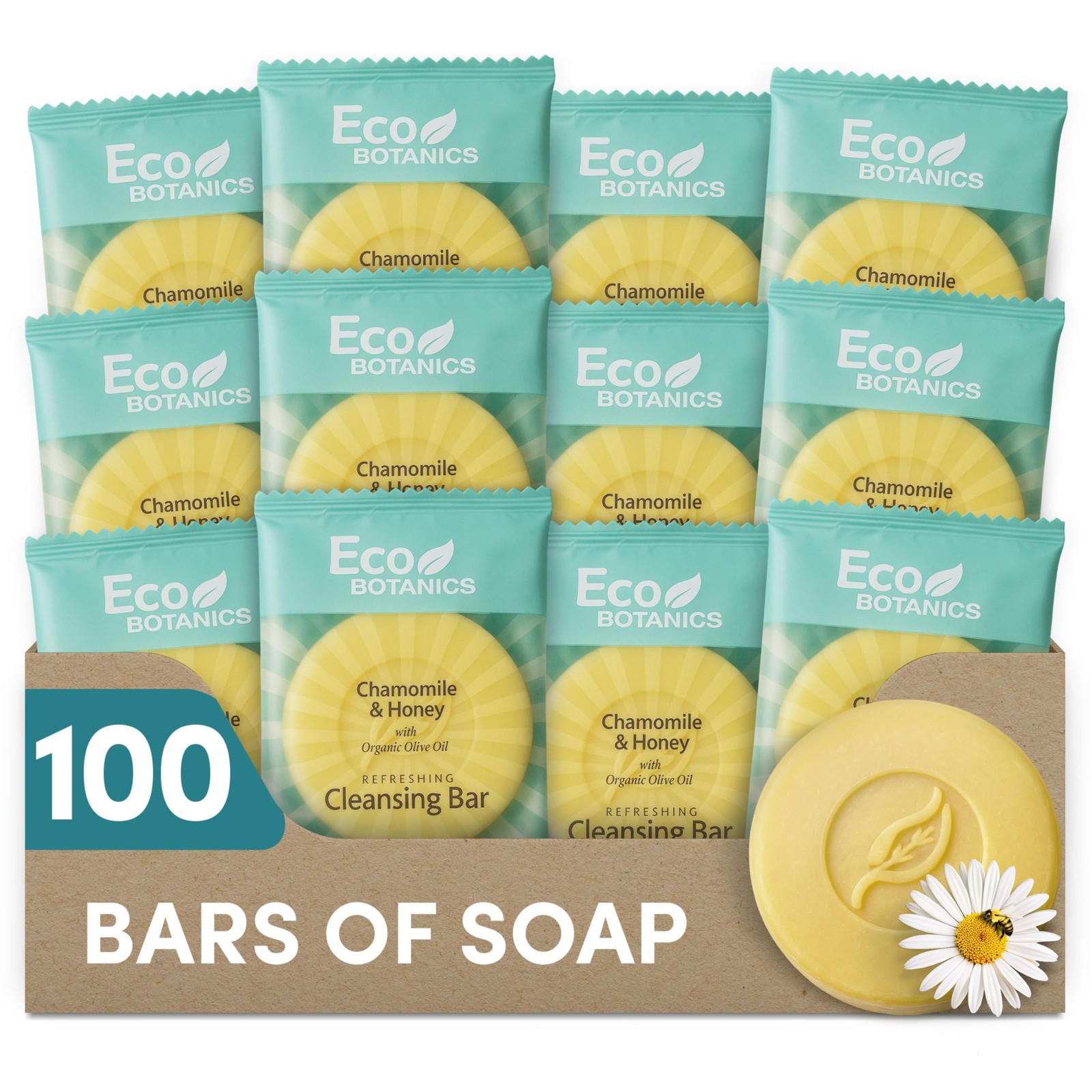 Travel Size Cleansing Soap Bar 100 Count 0.5 oz Bottles Guest Amenities for H…