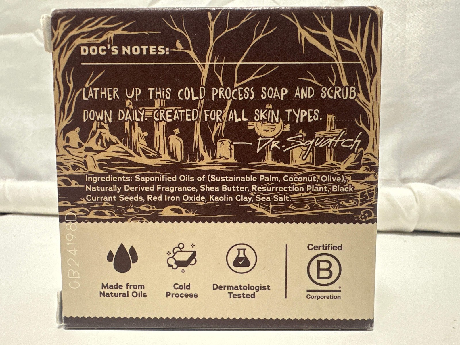 Dr. Squatch Count Sudsula Men’s Natural Soap 5oz Limited Edition Light Grit