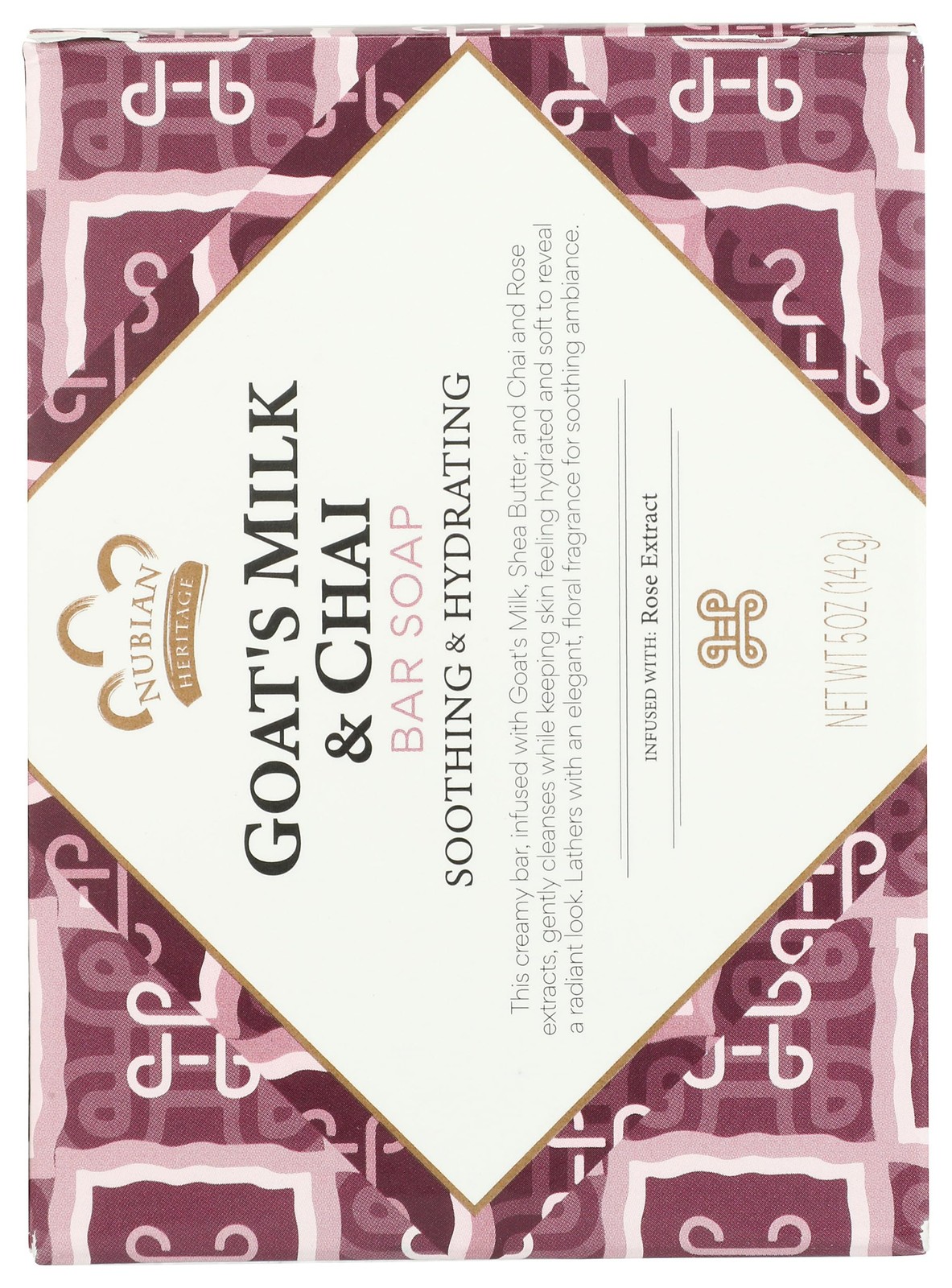 Nubian Heritage Soap Bar, Goats Milk 5 Ounce (Pack of 1), and Chai