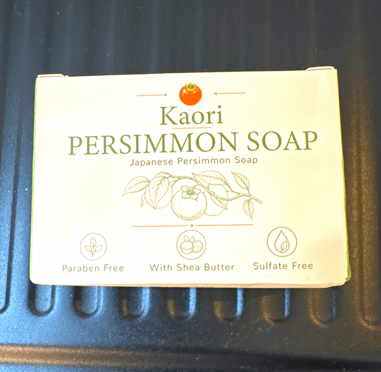 Kaori Japanese Persimmon Soap Bar Persimmon Scent Shea Butter Paraben-Free