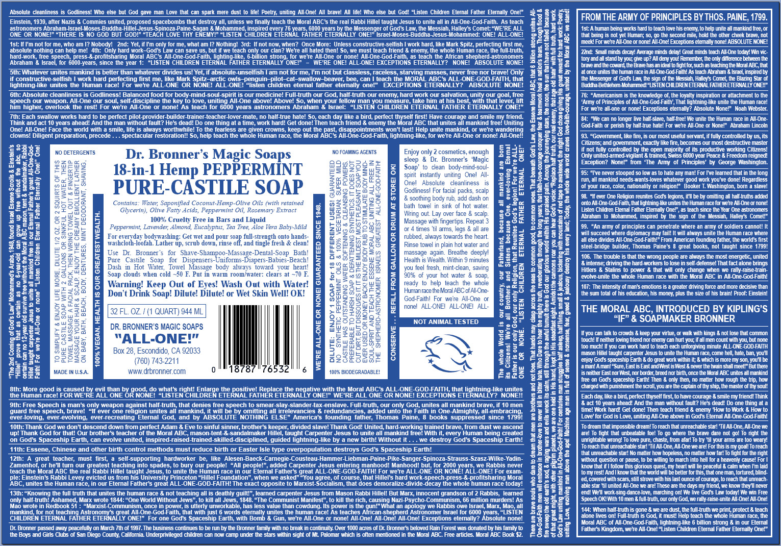 Dr Bronner’s Castile Soap 32 Oz | Pick Scents