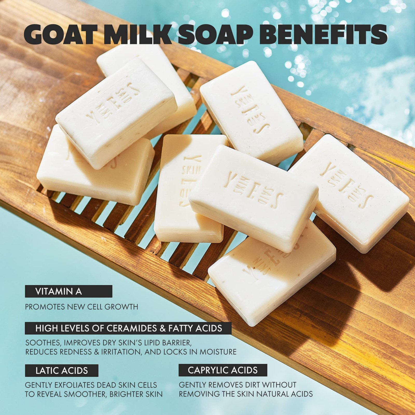 Goat Milk Soap Bar – 8 Bars 4 Unique Scents | Crafted in Greece | All Natural…