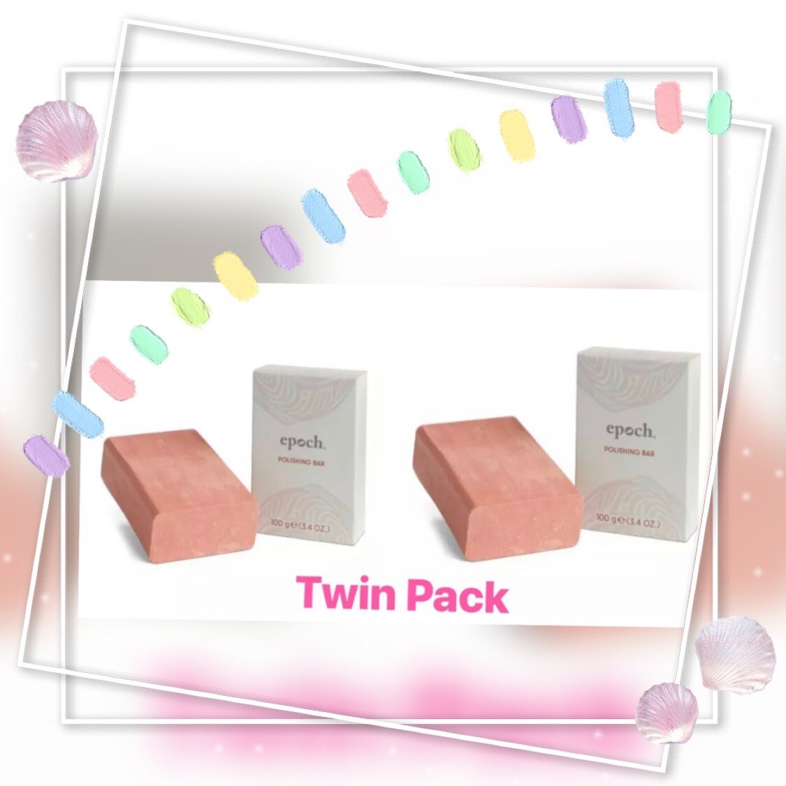 New Nuskin 2X Epoch Polishing Bar Soap 3.4oz Remove dead skin dirt Oil