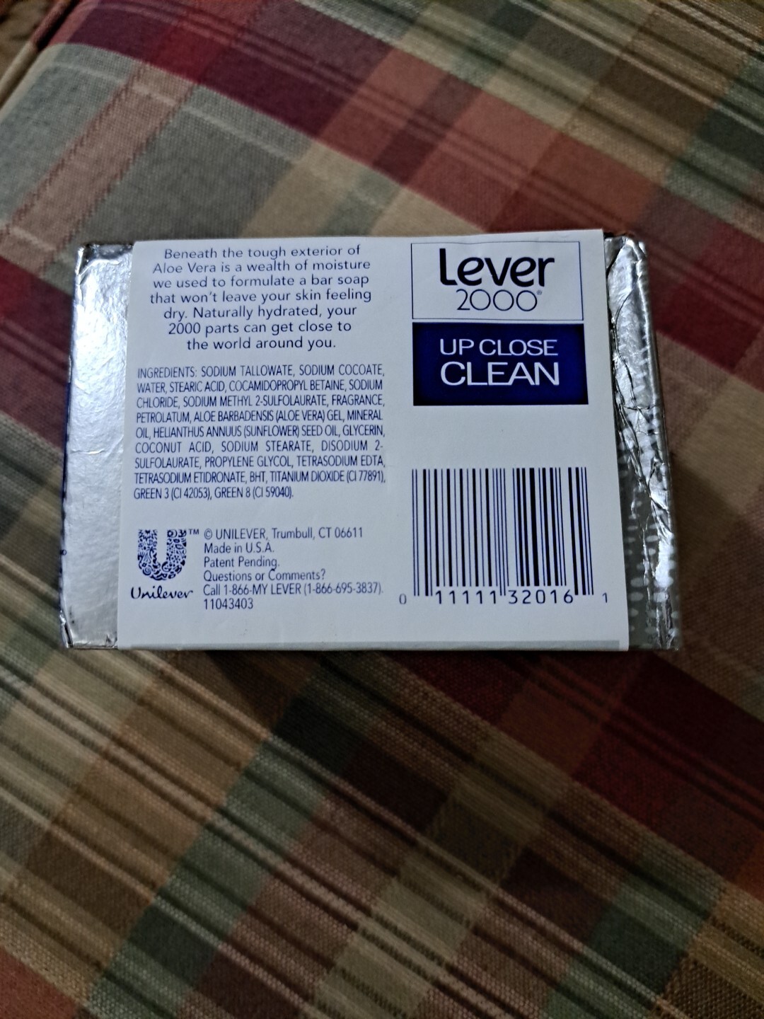 Lever 2000 Fresh Aloe Hydrate 4.5 oz Deodorant Soap Bars 1 Pkg Of 2 NOS