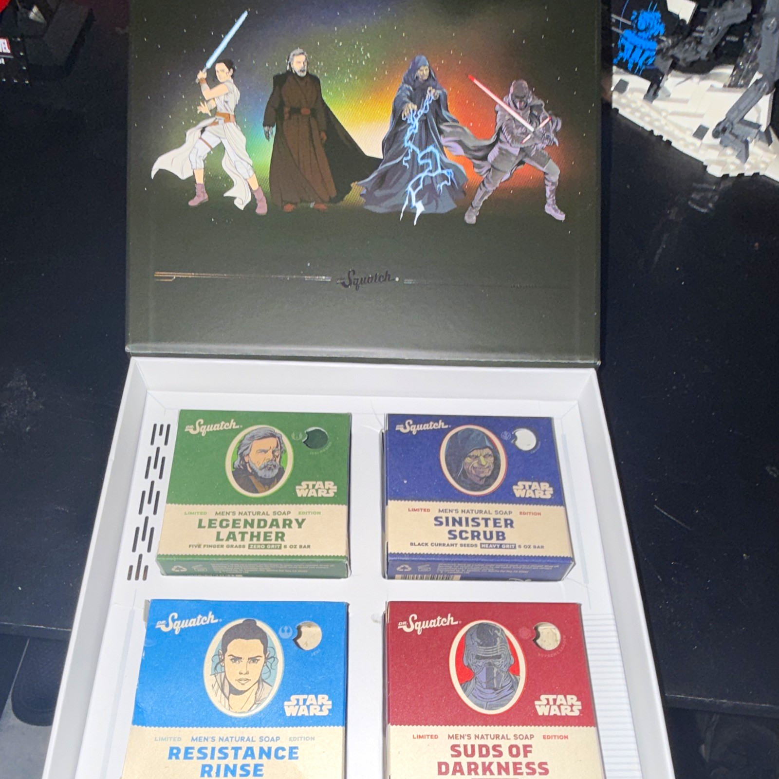 Dr. Squatch Star Wars Men’s Natural Soap 4-Bar Multipack NO SOAP MINT PACKAGE