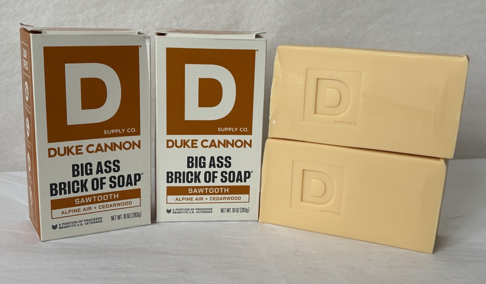 Duke Cannon 2-PACK Supply Co. Big Ass Brick of Soap for Men Bar Soap 10 oz (SH1)
