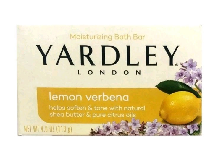 NEW! YARDLEY LONDON (4.0 Oz.) 113g Bar 🍋●LEMON VERBENA● Moisturizing Bar Soap🫧