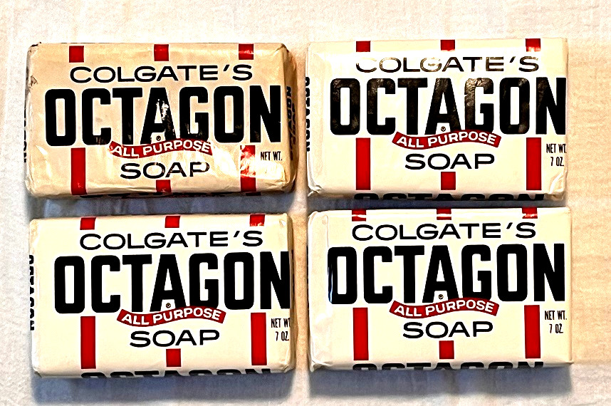 Lot of 4 Colgate All-Purpose Octagon Soap 7 oz Bars – New Old Stock