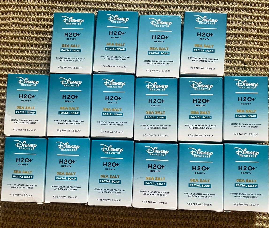 Disney H20 Sea Salt Facial Soap 1.5 oz each. NEW 14 Bars.
