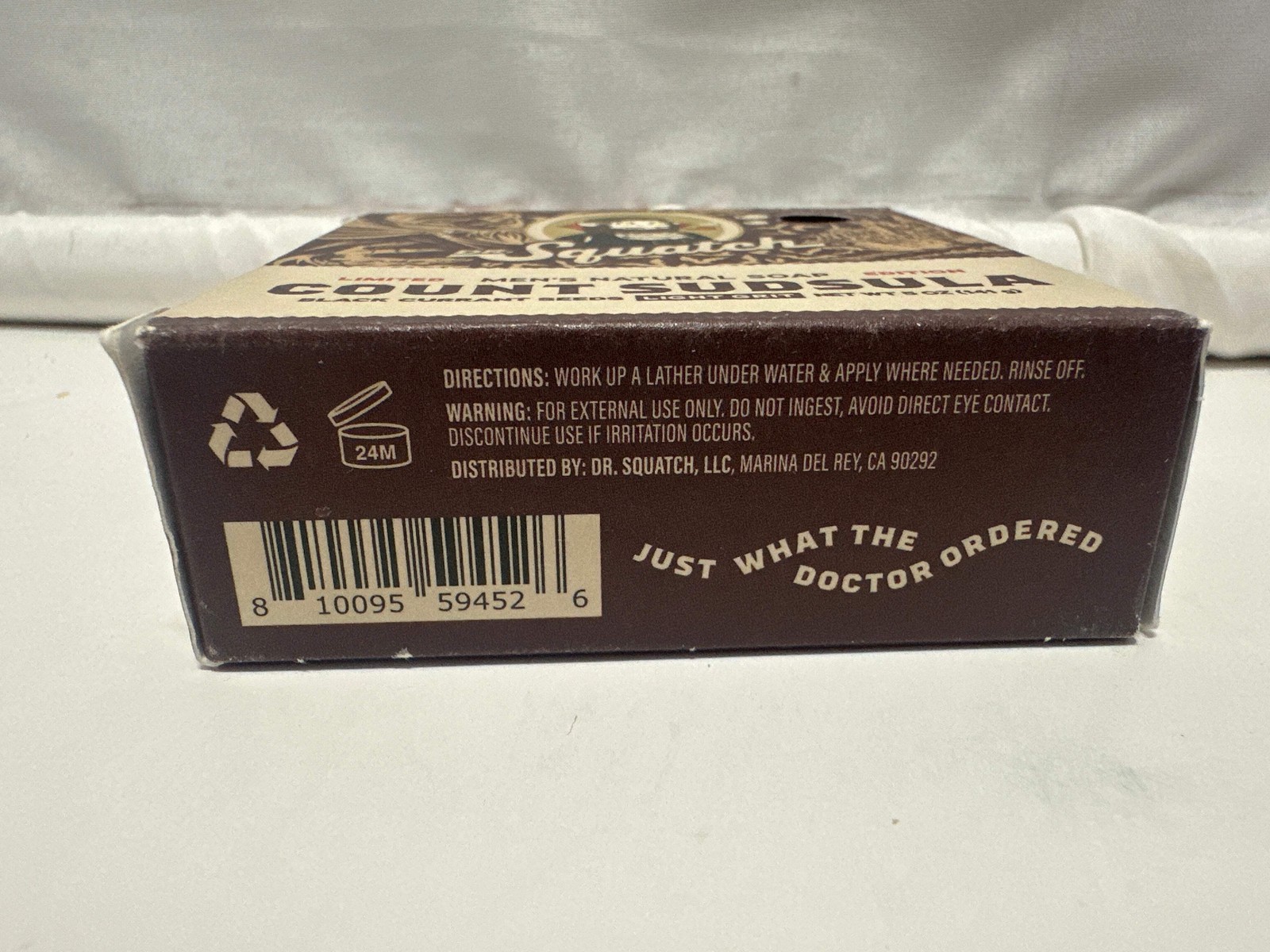 Dr. Squatch Count Sudsula Men’s Natural Soap 5oz Limited Edition Light Grit