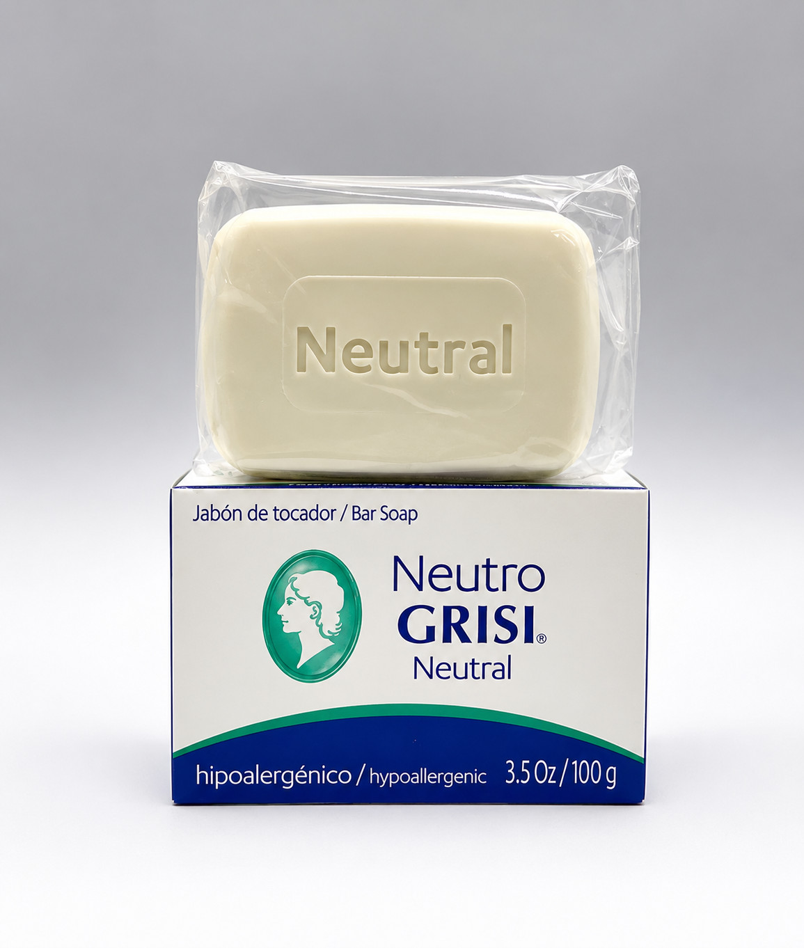 Neutro Grisi Neutral Soap 3.5oz Gentle Cleansing Bar for All Skin Types
