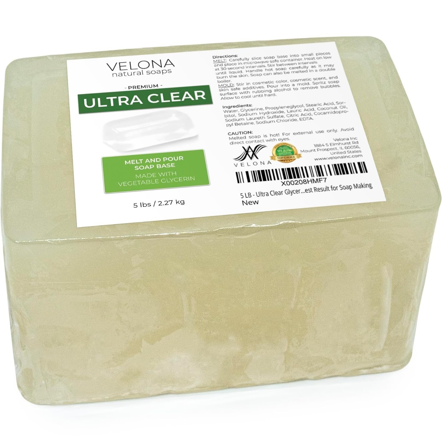 Ultra Clear Glycerin Soap Base – 5 lb