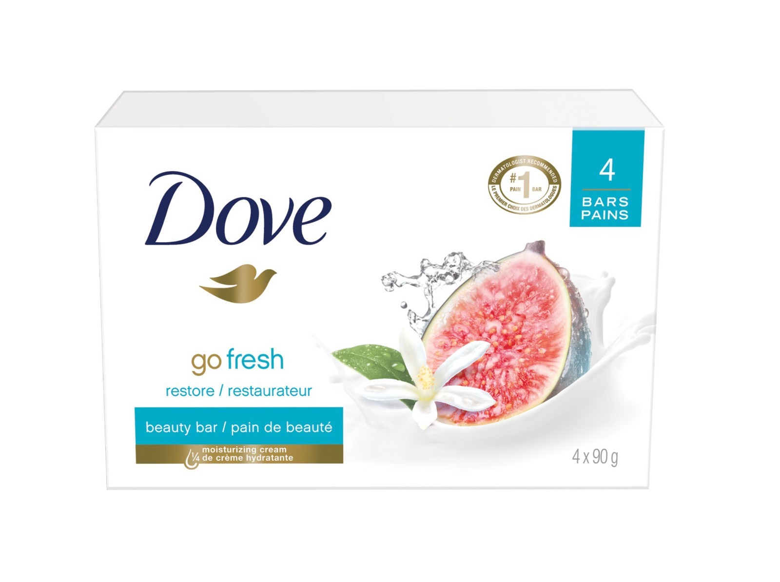 Dove Bar Restoring Blue Fig & Orange Blossom 4PK 3.17OZ/90GM