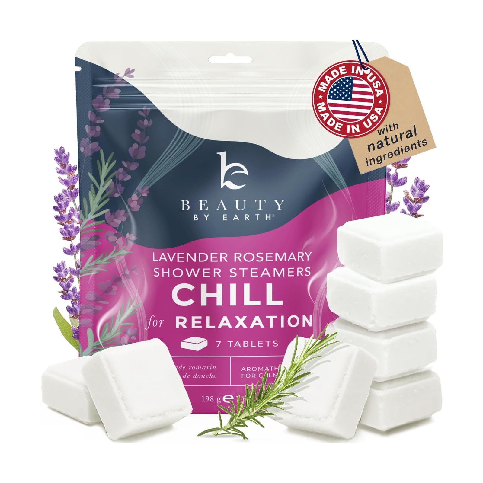 Shower Steamers Aromatherapy – USA Made with Natural Ingredients & Lavender O…