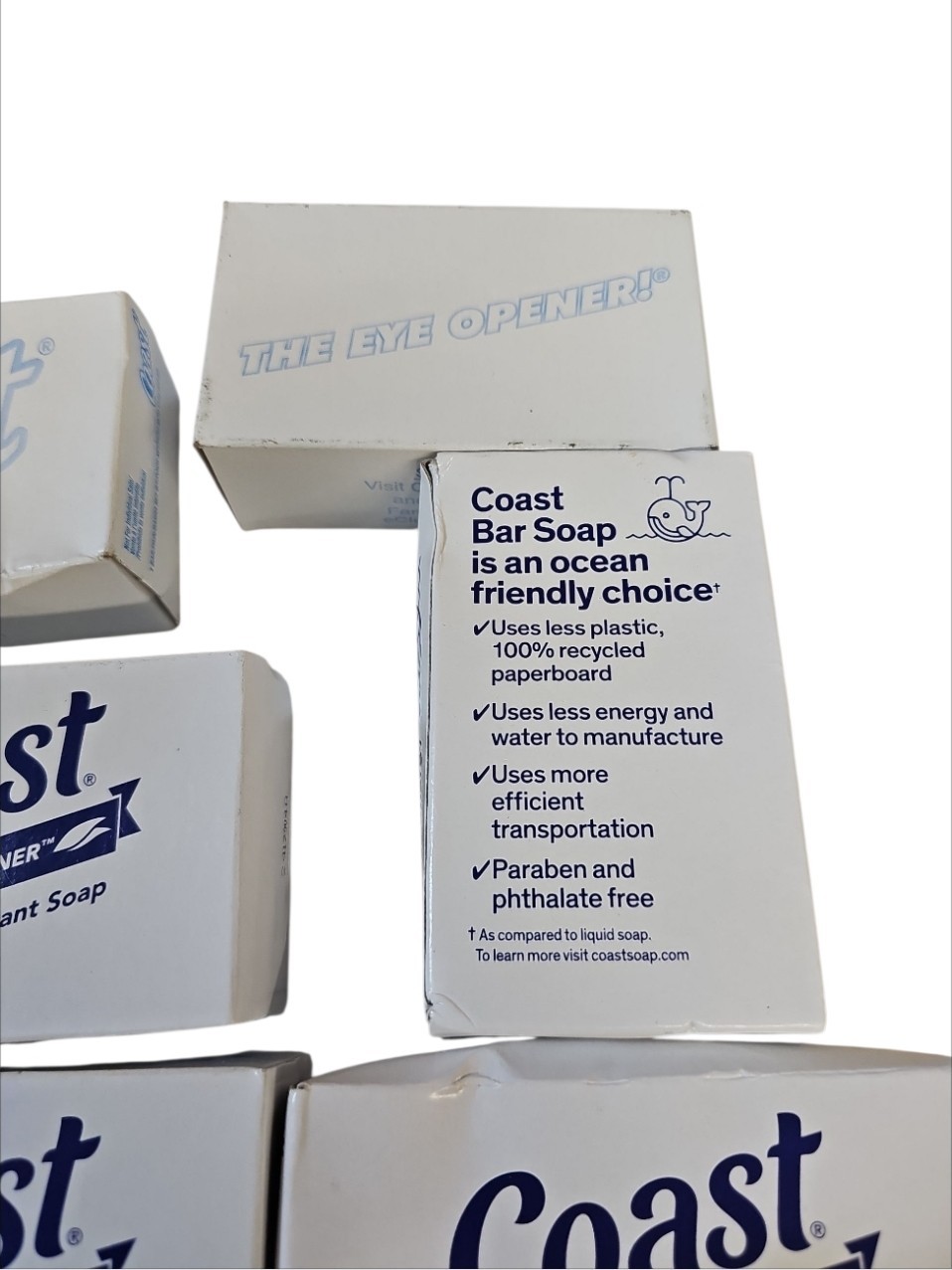 Lot of 13 Bars COAST Bath Soap Fresh Scent 4.12oz Original Eye Opener Vintage