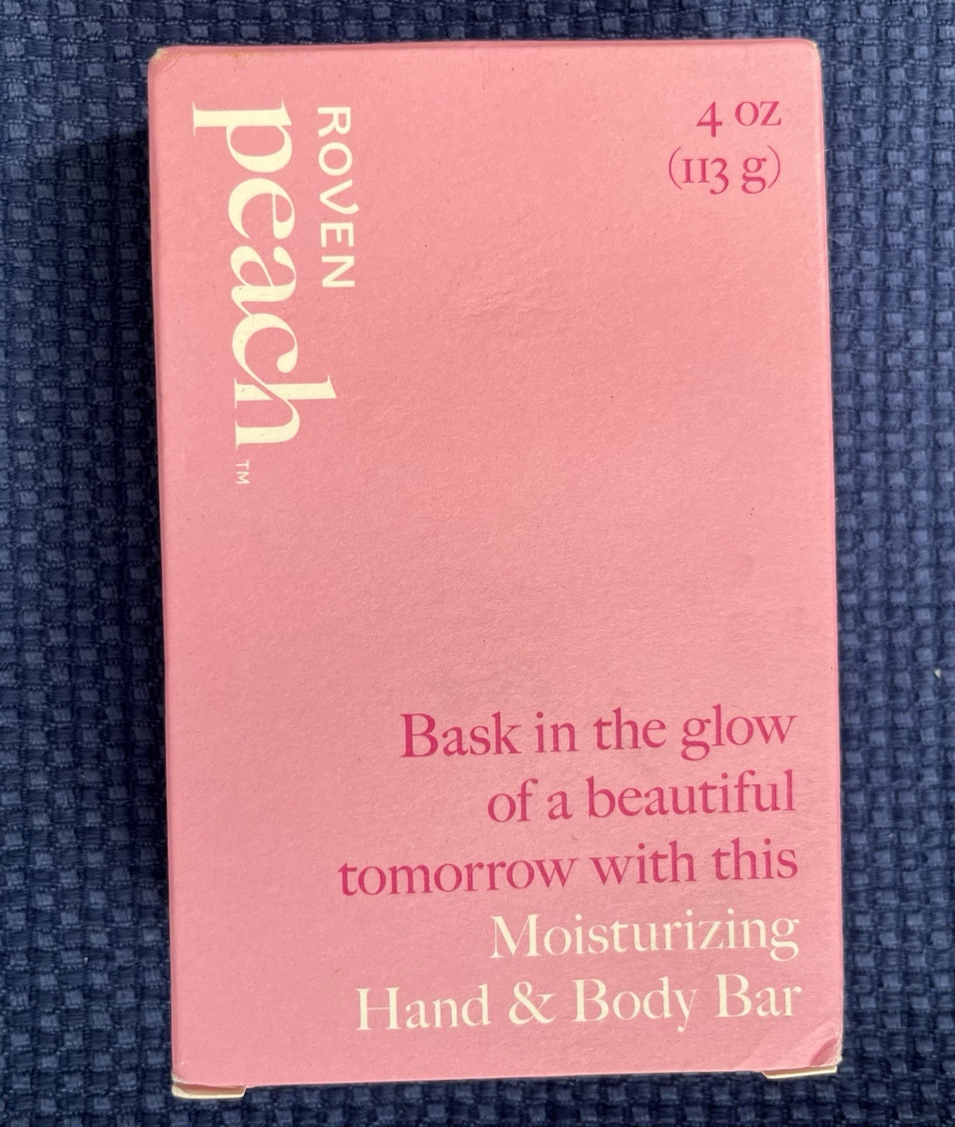 Roven Grove Peach Bask in the Glow Moisturizing Hand Body Bar 4oz Pack of 2